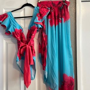 Bathing suit and cover up